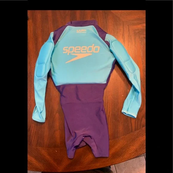 Speedo Aqua Hero Swim Aid Kids S/M 2-3 Years Old 25-35 Lbs - New Teal/Blue - Picture 4 of 6